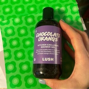 Lush Chocolate Orange shower gel April 2025 kitchen box new body wash